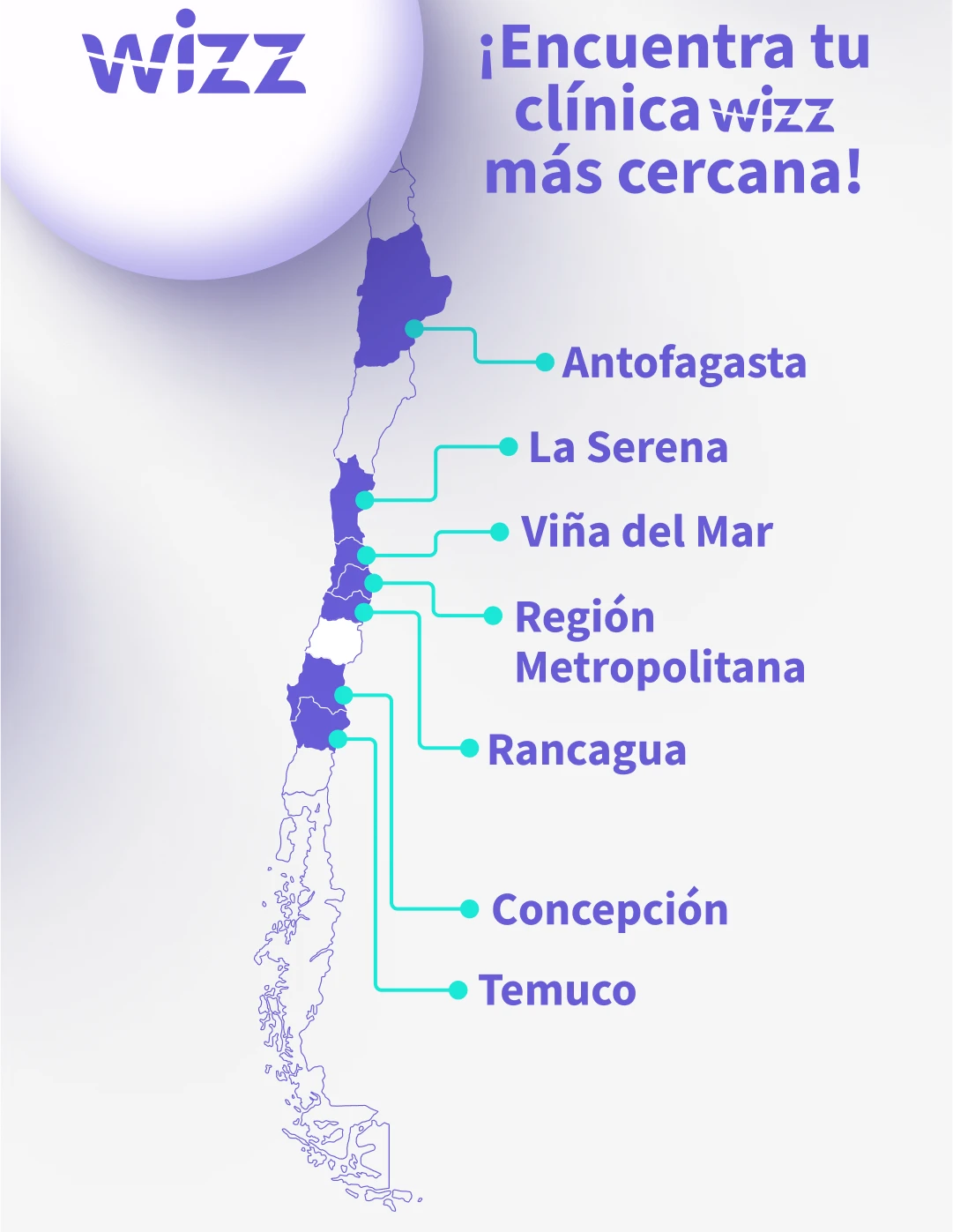 Clínicas Wizz en regiones