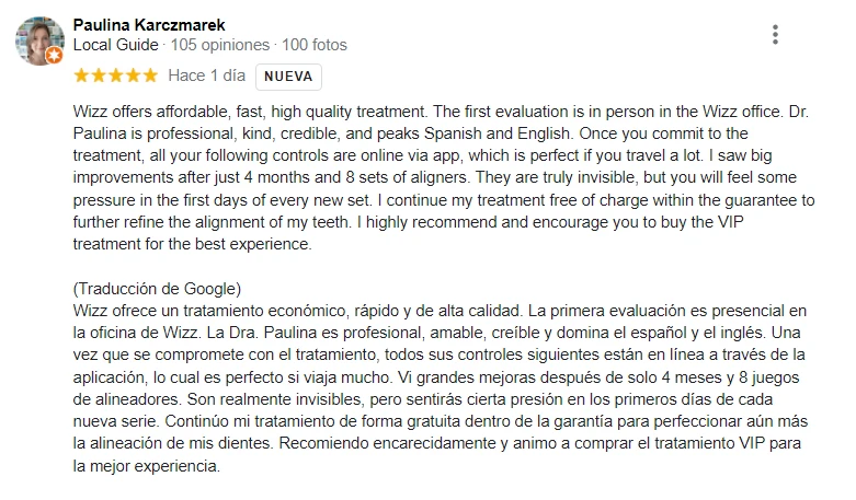 Testimonio de paciente Wizz viajera frecuente